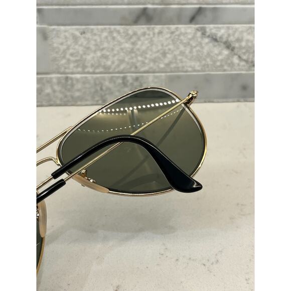 Ray-Ban Unisex Gold Green Aviator Sunglasses RB3025 Metal 62/14 "FRAMES ONLY" - Picture 3 of 9